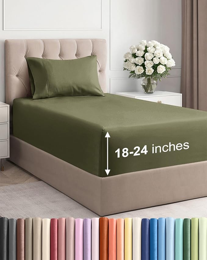 Extra Deep Twin Sheet Set by CGKUnlimited