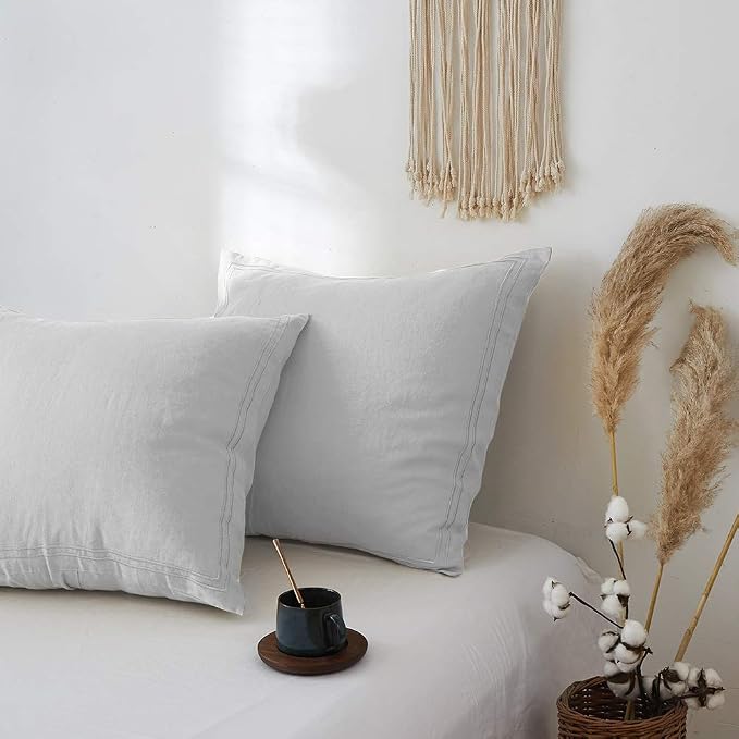 Simple&Opulence 100% French Linen Euro Shams - Image 4