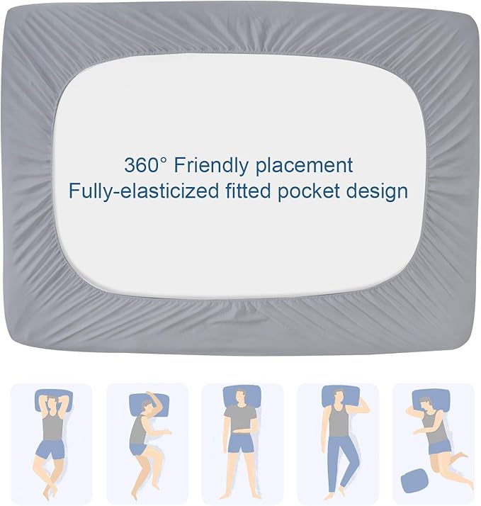 Twin Mattress Protector Pad Waterproof Quilted, Breathable & Cooling Twin Size - Image 7
