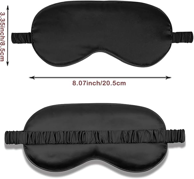 Satin Eye Mask 8Pcs Silk Sleep Masks Silky Blindfold Eyeshade Blackout Eyes - Image 3