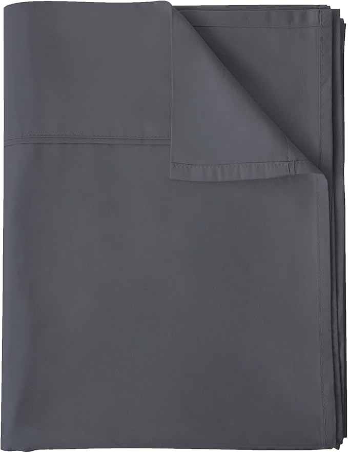 Flat Sheet Only Cal King Size, 400 TC 100% Egyptian Cotton Flat Sheet by ShunjieHome