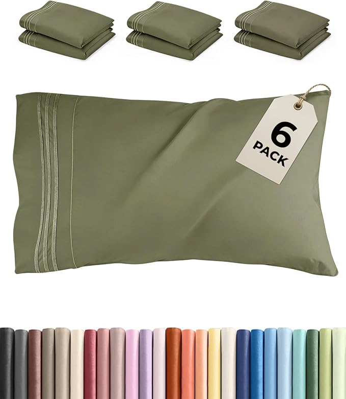 King Pillow Cases Set of 6 by CGKUnlimited