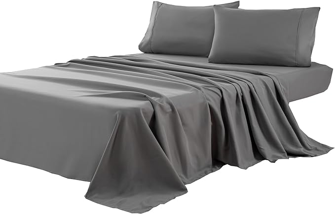 Kingnex Oversized King Flat Sheet 132x110 by Kingnex