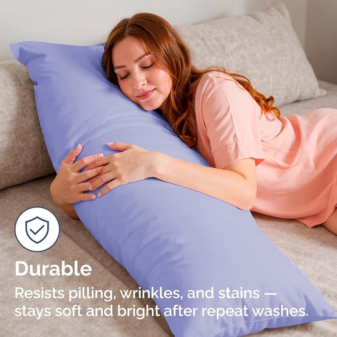 Body Pillowcases Set of 4-20x54 Long Body Pillow Case - Image 4