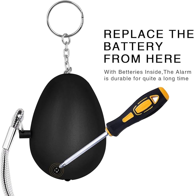 KOSIN Personal Safety Alarm, 6 Pack 140DB Personal Security Alarm Keychain - Image 4