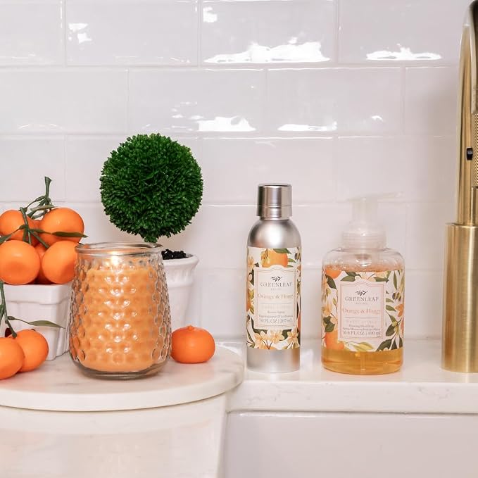 Greenleaf Gifts Orange & Honey Scented Room Air Freshener Spray | Non-Aerosol 7 - Image 7