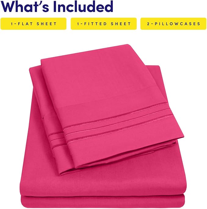 Queen Size Sheet Set with Built-in Sheet Straps - Image 4