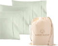 Set of 4 Pillow Cases Queen Standard, 800 TC 100% Egyptian Cotton, Silky Soft by GoodSleepBedding