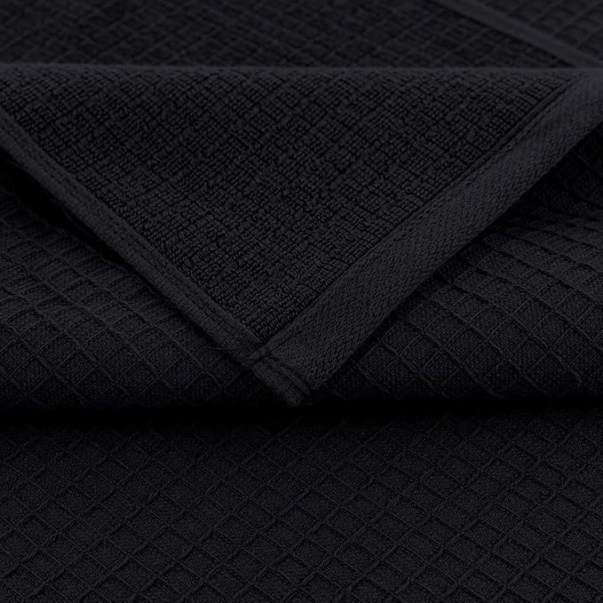 CASA COPENHAGEN Wafffle 4Pcs 100% Egyptian Cotton Large Designer Towels Gift - Image 3