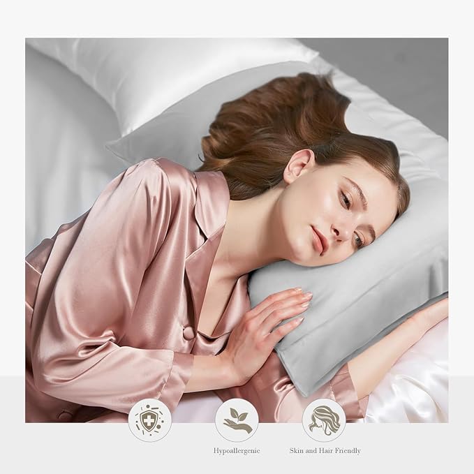 WishSmile Standard Pillow Cases Cooling Pillowcases Set of 2 Breathable Cool - Image 2