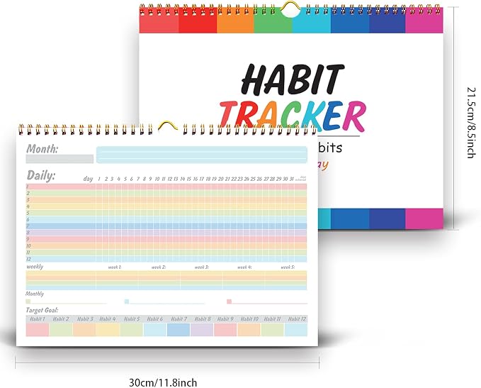 gisgfim Habit Tracker Calendar Motivational Habit Tracking Journal - Image 2