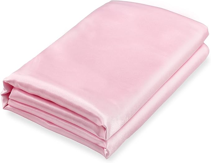 Homiest Blush Pink Satin Flat Sheet by Homiest