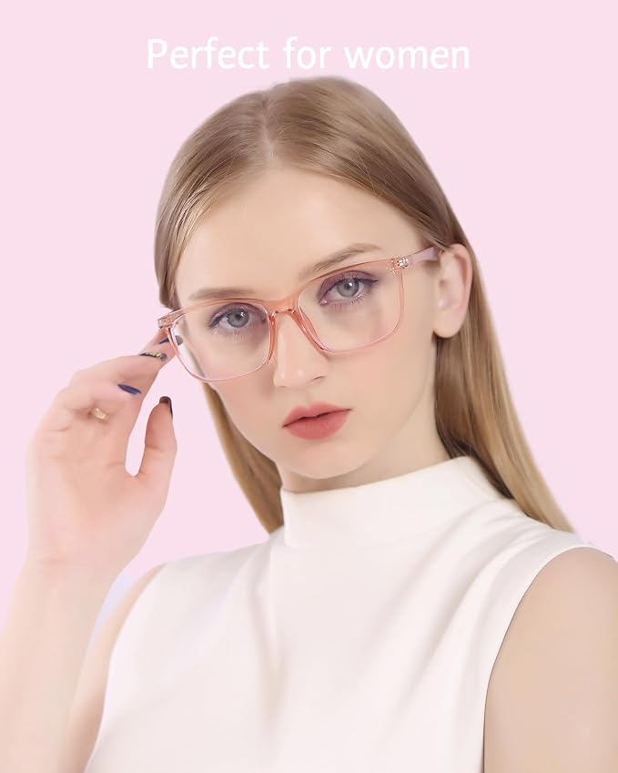 ANRRI Blue Light Blocking Computer Glasses Women Anti Eyestrain UV Filter Lens - Image 2