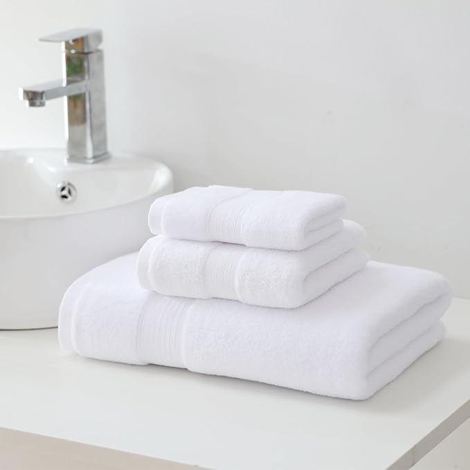 27x55 Bath Towels 100 Percent Cotton 650GSM Luxury Super Soft Absorbent - Image 5