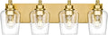 Bathroom Light Fixtures, 4-Light Modern Vanity Light by Metwet