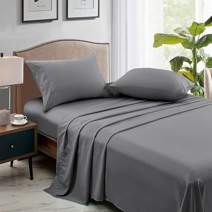 FreshCulture Queen Flat Sheets Only, Soft Microfiber Bedding Sheets - Image 6