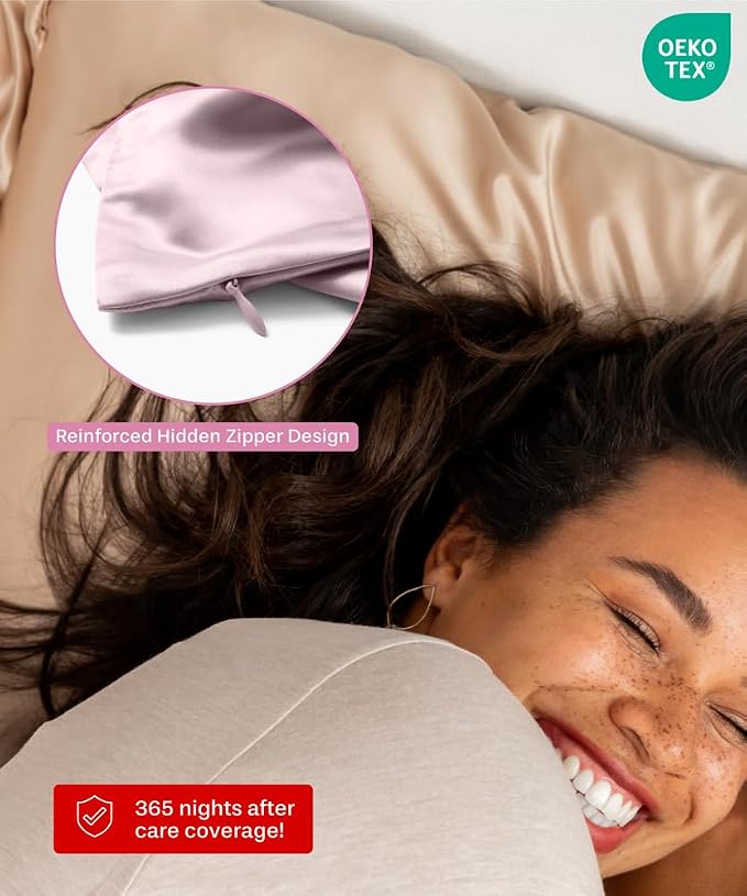 Colorado Home Co, 100% Mulberry Silk Pillowcase, King Size, Light Pink - Image 5