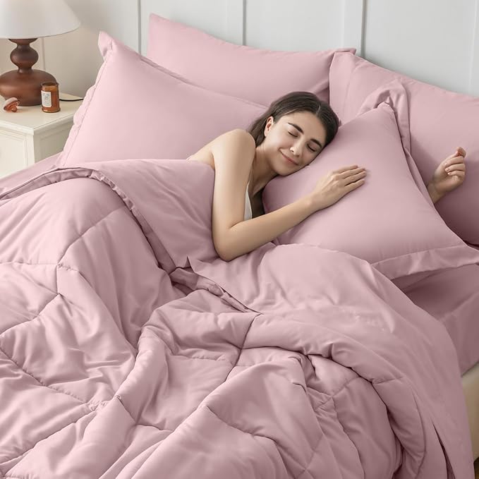 JOLLYVOGUE King Comforter Set, Ultra-Soft Bed in a Bag King Size 7 Pieces - Image 6