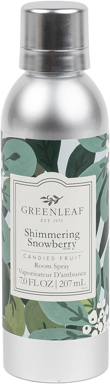 Greenleaf Gifts Shimmering Snowberry Holiday Scented Room Air Freshener Spray | by GreenleafGifts
