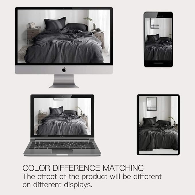 Simple&Opulence 100% Washed Linen Duvet Cover - Image 7