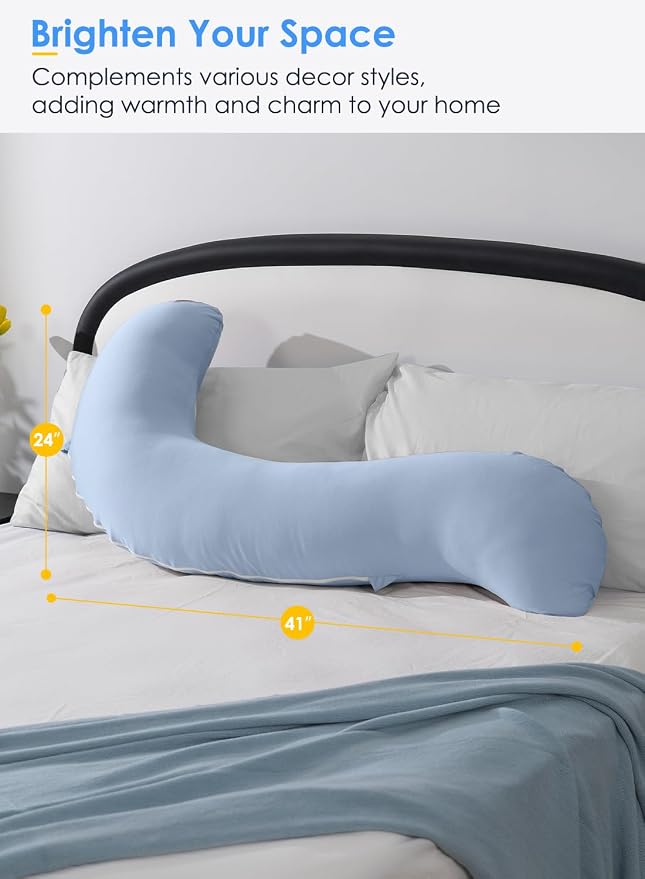 QUEEN ROSE Cooling Body Pillow, Full Body Support Pillow - Image 7
