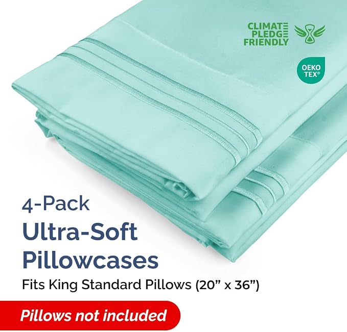 King Standard Pillow Cases Set of 4 - Image 2