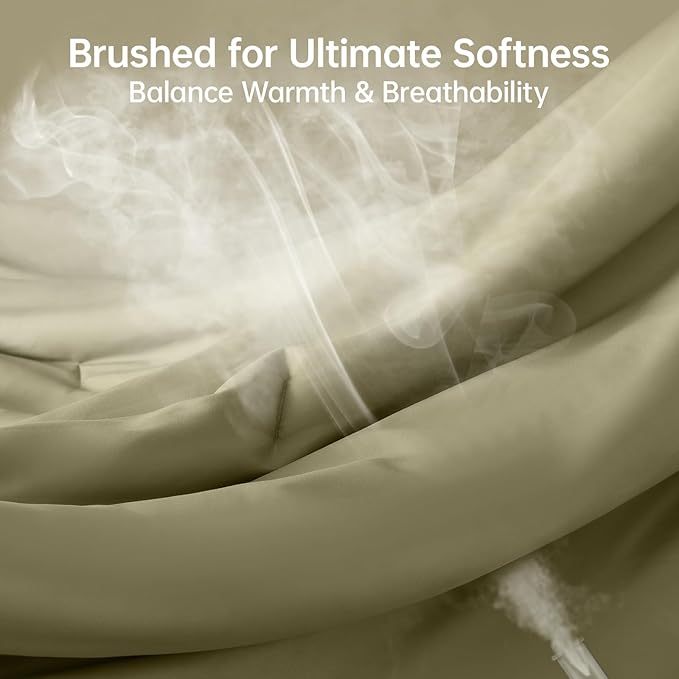 MUXHOMO King Size Comforter Set, All Season Ultra Soft Down Alternative Bedding - Image 3