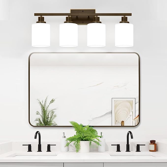 MOKATNG 4-Light Bathroom Light Fixtures, Vanity Light - Image 5