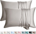 100% Silk Pillow Cases 2 Pack King Size Mulberry Silk Pillowcase by WLOSJ