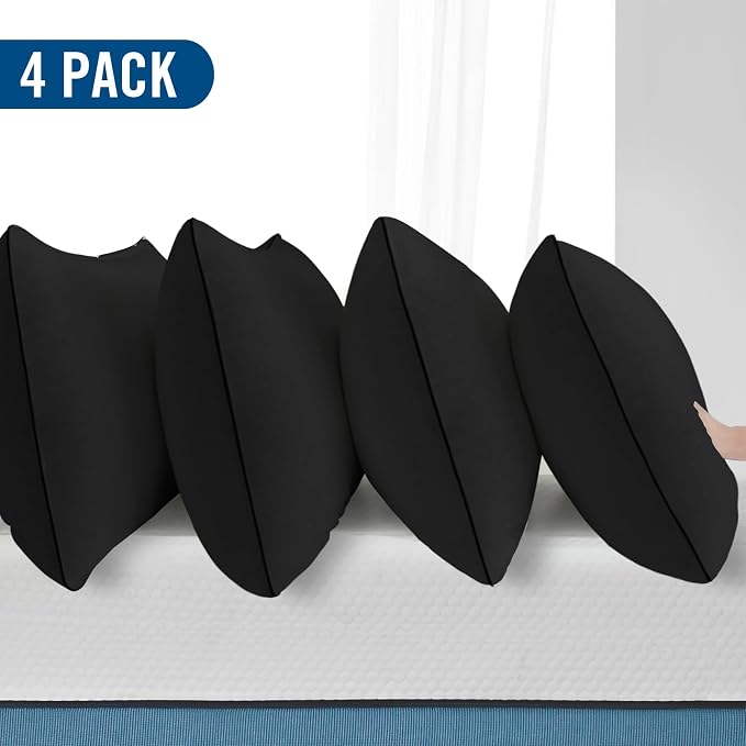King Size Bed Pillows for Sleeping 4 Pack, Luxury Hotel Pillows, Comfortable - Image 2