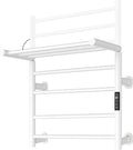 Foldable Heated Towel Rack, Dual-Zone Electric Towel Warmer Rack by Caldayx