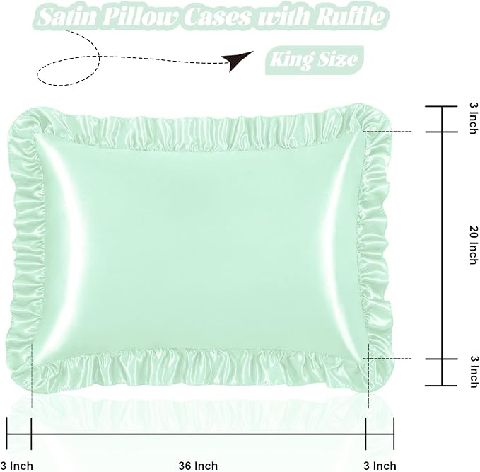 Homiest Ruffle Satin Pillowcase - Image 3