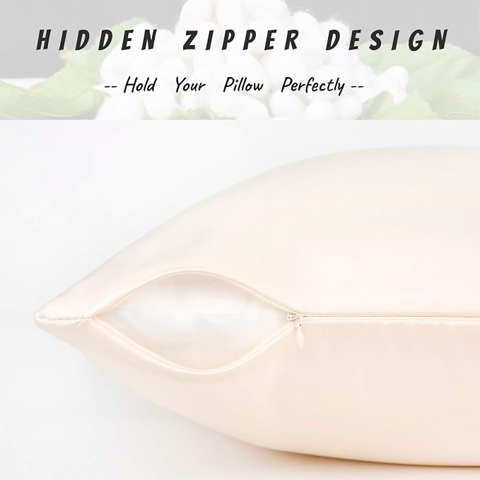 100% Silk Pillow Cases 2 Pack, Mulberry Silk Pillowcase - Image 3