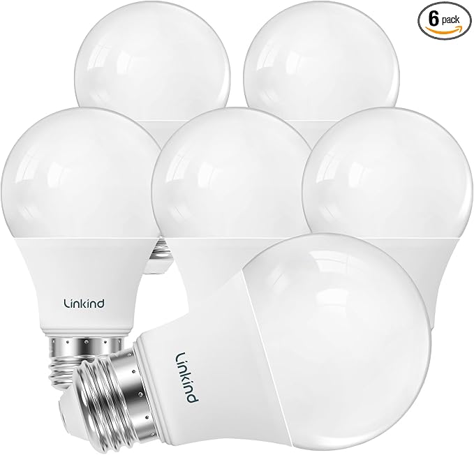 Linkind A19 LED Light Bulbs Dimmable, 60W Equivalent, Energy Efficient 9W by Linkind
