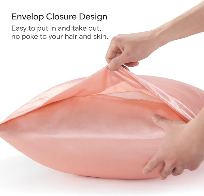 BEDELITE Satin Pillowcase for Hair and Skin, Super Soft and Cooling Similar to - Image 4