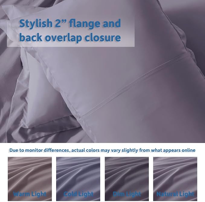 Nestl Grayish Purple Duvet Cover Full Size - Image 8