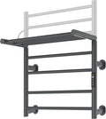 Foldable Heated Towel Rack, Dual-Zone Electric Towel Warmer Rack by Caldayx