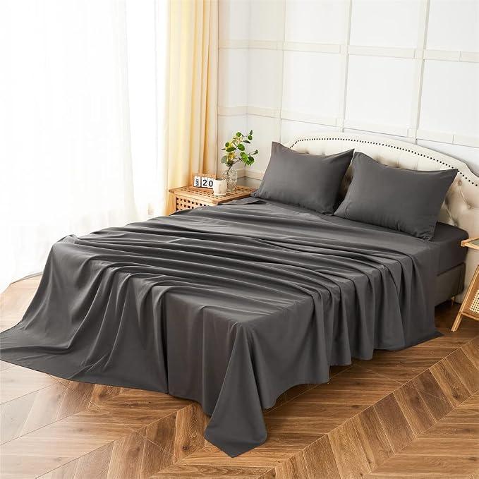 ILAVANDE King Size Sheets Set 4 Piece, Hotel Luxury Super Soft 1800 Series - Image 6
