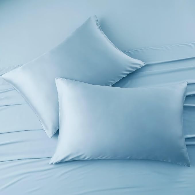 4 Pack Cooling Pillow Cases, Viscose Derived from Bamboo Pillow Protectors - Image 4