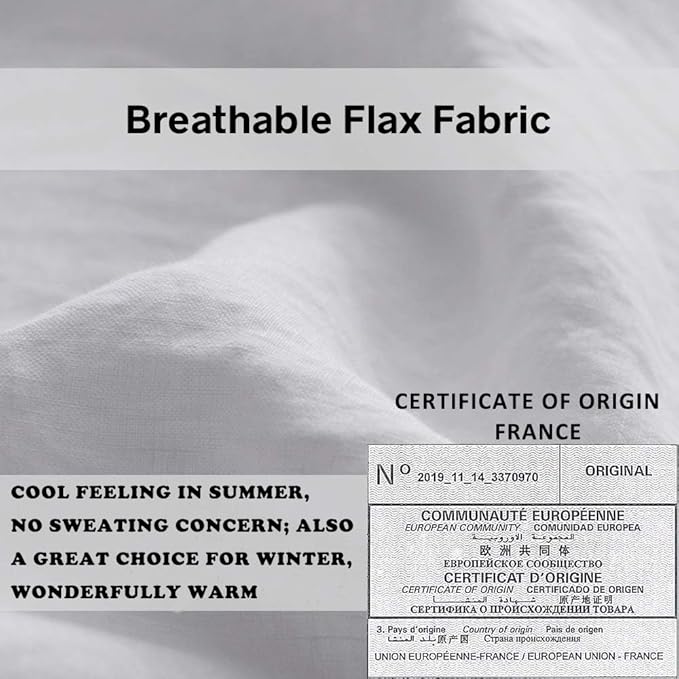 Simple&Opulence 100% French Linen Euro Shams - Image 3