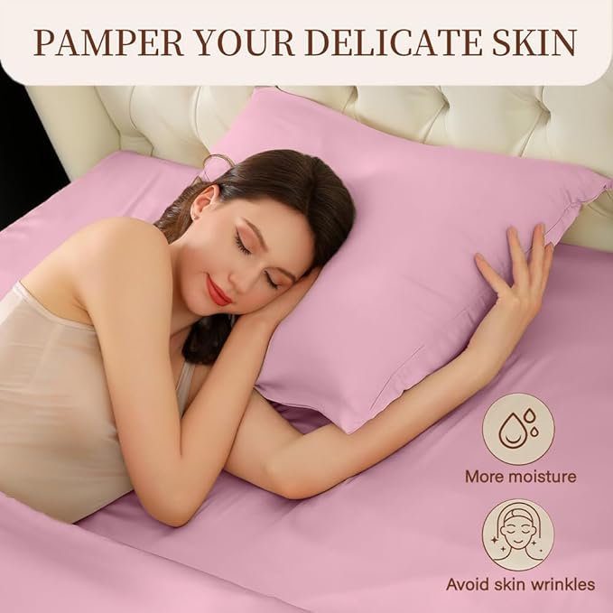 Mulberry Silk Pillowcase for Hair and Skin Standard Size 20"X 26" - Image 7