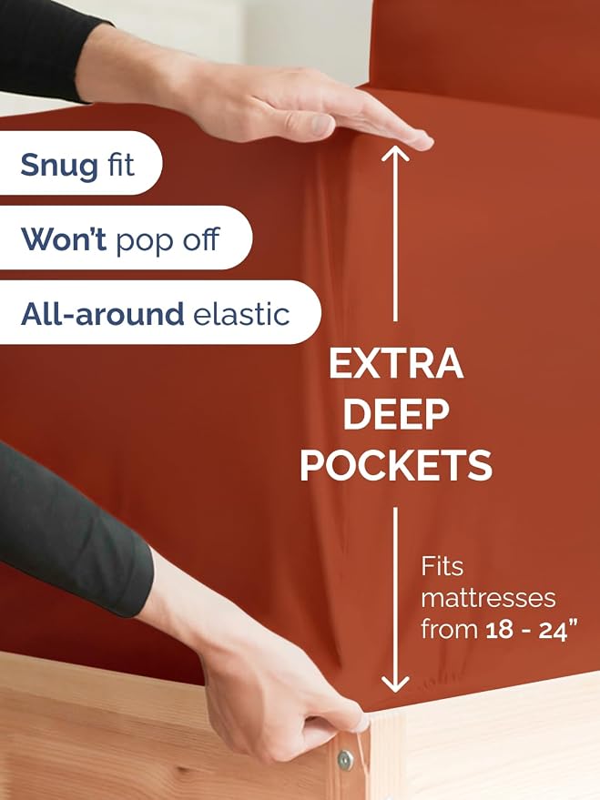 Extra Deep Split King Fitted Sheet - Image 2