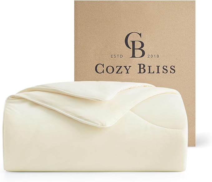 Cozy Bliss Cooling Comforter Cali King Size, Reversible Lightweight Cooling by CozyBliss