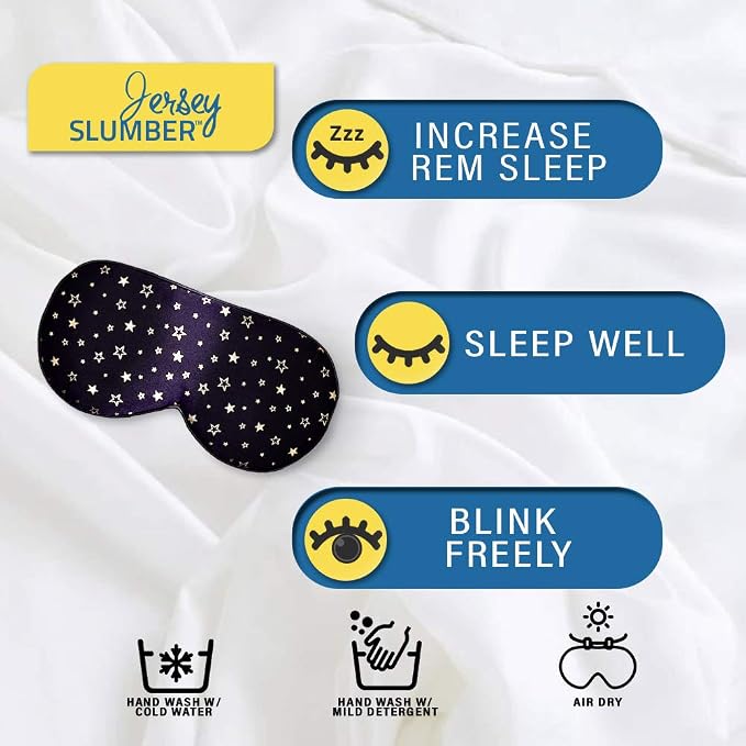 Silk Sleep Eye Mask for Men Women, Comfortable Super Soft Eye Mask - Image 2