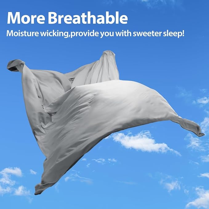 Bamboo Viscose Flat Sheets Only, 400 Thread Count Sateen Weave King Size Flat - Image 5