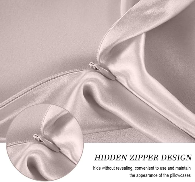 Jocoku 100% Mulberry Silk Pillowcases Set of 2 - Image 6