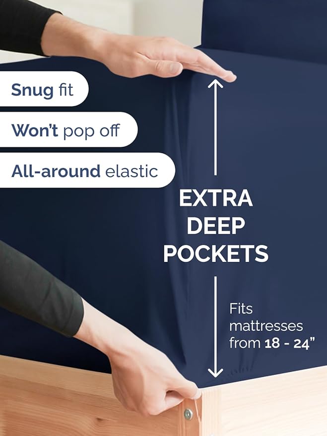 Extra Deep Split King Fitted Sheet - Image 2