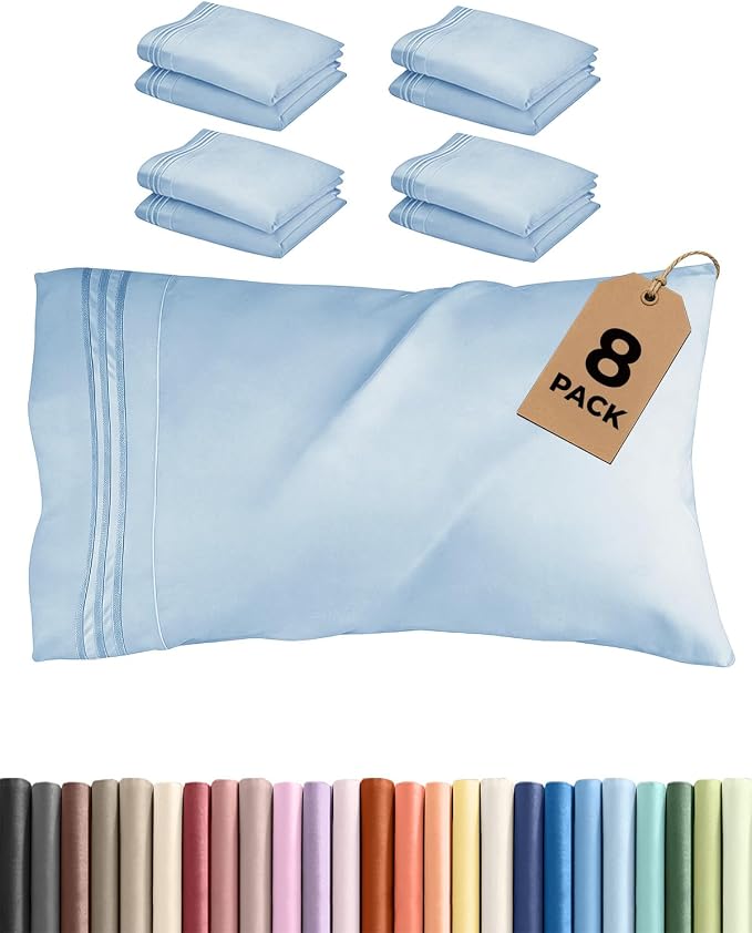 Queen Pillow Cases Set of 8 by CGKUnlimited