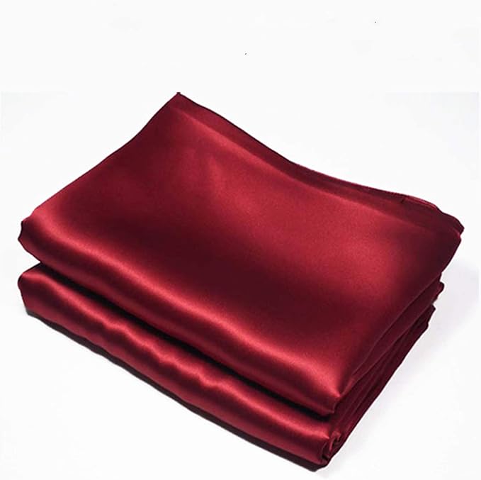 Red Silk Pillowcase for Hair and Skin Made in USA, 22 Momme Mulberry Silk - Image 7