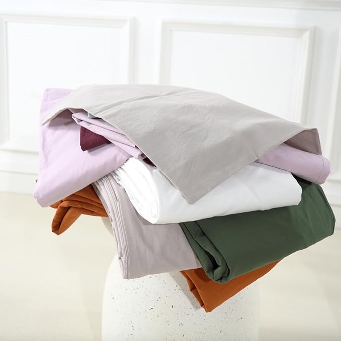 NEXHOME PRO Duvet Cover Set California King Linen Look Textured Organic Natural - Image 6